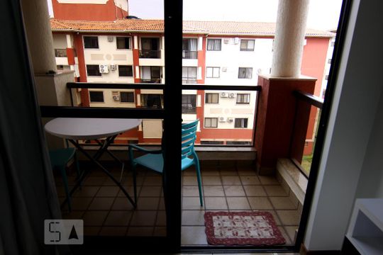 Varanda de apartamento para alugar com 1 quarto, 53m² em Asa Norte, Brasília