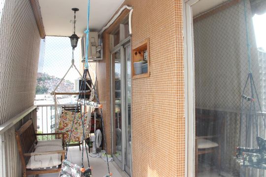 varanda de apartamento à venda com 2 quartos, 78m² em Maracanã, Rio de Janeiro