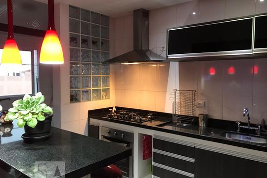 Cozinha de apartamento à venda com 1 quarto, 100m² em Nova Gerty, São Caetano do Sul