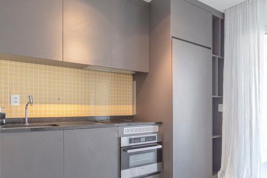 Cozinha de kitnet/studio à venda com 1 quarto, 36m² em Consolação, São Paulo