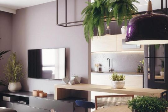Sala de apartamento para alugar com 1 quarto, 60m² em Santana, São Paulo