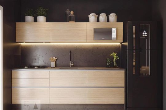 Cozinha de apartamento para alugar com 1 quarto, 60m² em Santana, São Paulo