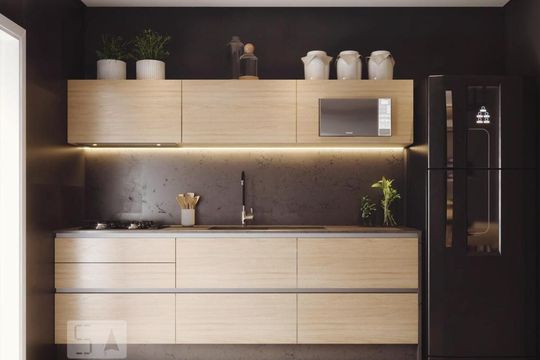 Cozinha de apartamento para alugar com 1 quarto, 60m² em Santana, São Paulo