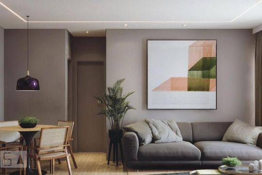 Sala de apartamento para alugar com 1 quarto, 60m² em Santana, São Paulo