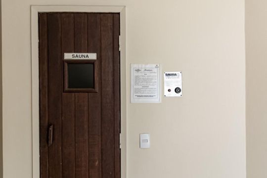 Área comum do prédio - sauna de apartamento para alugar com 1 quarto, 40m² em Vila Nova Conceição, São Paulo