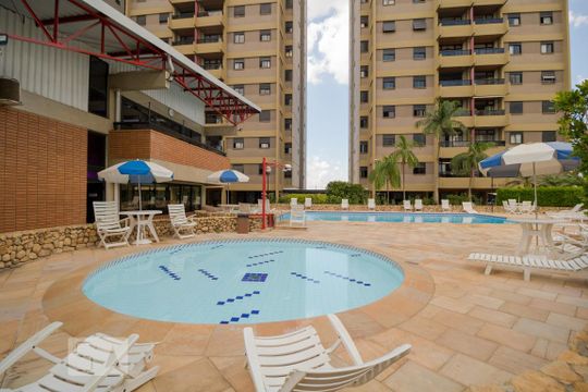 Área comum - Piscina de apartamento para alugar com 3 quartos, 96m² em Novo Taquaral, Campinas