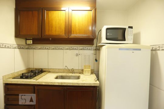 Cozinha de apartamento à venda com 1 quarto, 34m² em Campos Elíseos, São Paulo