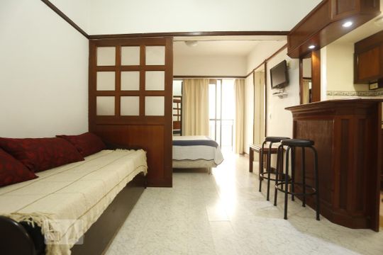 Sala de apartamento à venda com 1 quarto, 34m² em Campos Elíseos, São Paulo