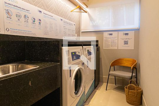 Lavanderia de kitnet/studio para alugar com 1 quarto, 19m² em Bela Vista, São Paulo