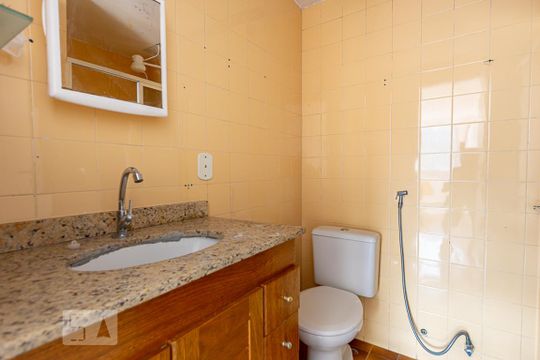Banheiro da Suíte de apartamento para alugar com 1 quarto, 50m² em Santa Rosa, Niterói