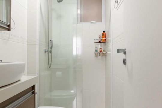 Banheiro de apartamento para alugar com 3 quartos, 75m² em Ingleses do Rio Vermelho, Florianópolis
