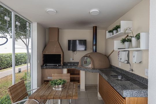 Área comum - Churrasqueira de apartamento à venda com 2 quartos, 47m² em Jardim Colonial, São Paulo