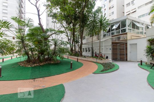 Área comum de apartamento para alugar com 1 quarto, 46m² em Cerqueira César, São Paulo