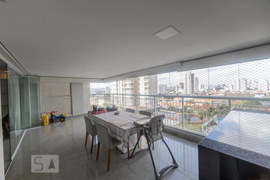 Varanda gourmet de apartamento à venda com 4 quartos, 180m² em Belenzinho, São Paulo