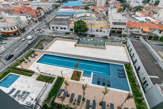 Varanda - Vista de apartamento à venda com 2 quartos, 66m² em Maranhão, São Paulo