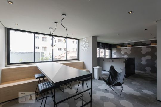 Área comum - Lavanderia 2 de kitnet/studio para alugar com 1 quarto, 21m² em Vila Mariana, São Paulo