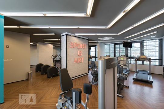 Área comum - Academia de kitnet/studio para alugar com 1 quarto, 21m² em Vila Mariana, São Paulo