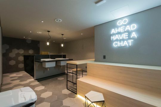 Área comum - Lavanderia 1 de kitnet/studio para alugar com 1 quarto, 21m² em Vila Mariana, São Paulo