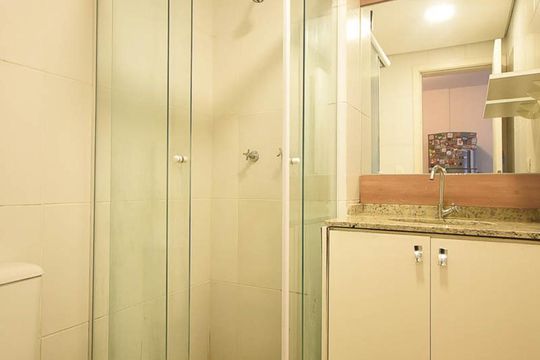 Banheiro Suíte de kitnet/studio à venda com 1 quarto, 71m² em Jardim Ampliação, São Paulo