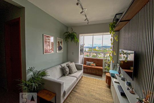 Detalhe Sala de apartamento à venda com 2 quartos, 50m² em Vila Rosa, Novo Hamburgo
