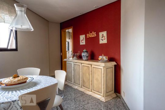 Sala de almoço  de apartamento à venda com 3 quartos, 187m² em Vila Santo Estevão, São Paulo