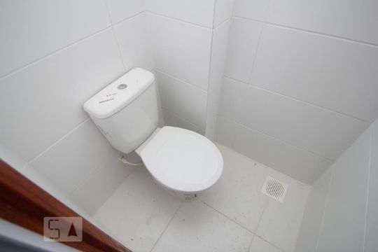Banheiro de Serviço de apartamento à venda com 3 quartos, 103m² em Humaitá, Rio de Janeiro