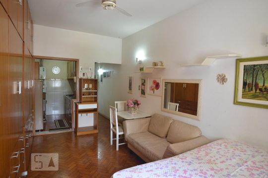 Sala de apartamento à venda com 1 quarto, 40m² em Flamengo, Rio de Janeiro
