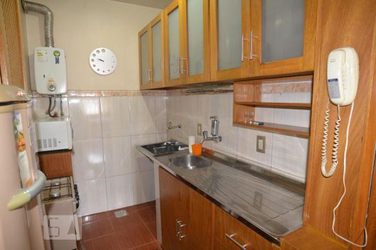 Cozinha de apartamento à venda com 1 quarto, 40m² em Flamengo, Rio de Janeiro