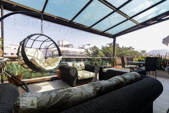 Varanda de apartamento para alugar com 5 quartos, 420m² em Recreio dos Bandeirantes, Rio de Janeiro