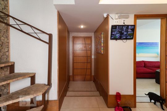 Hall social de apartamento para alugar com 5 quartos, 420m² em Recreio dos Bandeirantes, Rio de Janeiro
