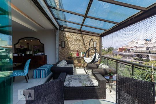 Varanda de apartamento para alugar com 5 quartos, 420m² em Recreio dos Bandeirantes, Rio de Janeiro