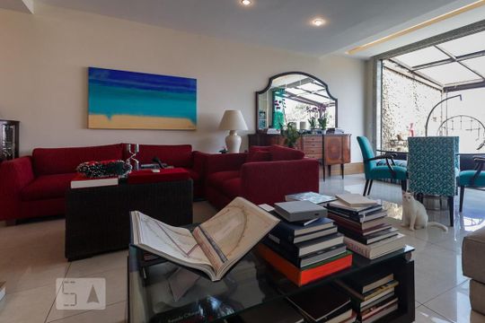 Sala de apartamento para alugar com 5 quartos, 420m² em Recreio dos Bandeirantes, Rio de Janeiro