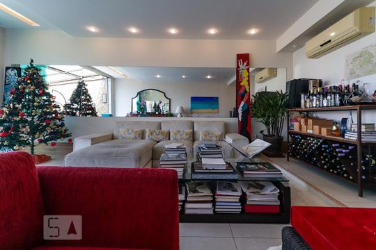 Sala de apartamento para alugar com 5 quartos, 420m² em Recreio dos Bandeirantes, Rio de Janeiro