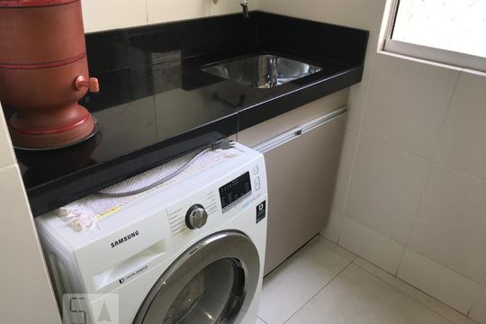 Área de Serviço de apartamento à venda com 3 quartos, 90m² em Santa Branca, Belo Horizonte