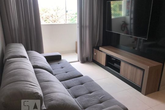 Sala de apartamento à venda com 3 quartos, 90m² em Santa Branca, Belo Horizonte