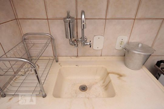 Cozinha de kitnet/studio para alugar com 1 quarto, 35m² em Consolação, São Paulo