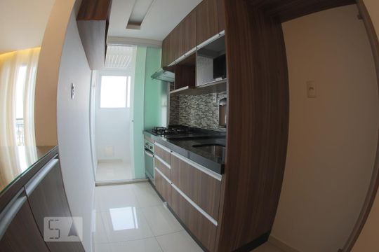 Cozinha + Lavanderia de apartamento para alugar com 2 quartos, 53m² em Vila Paulista, Guarulhos