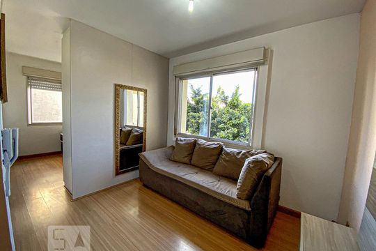 Detalhe Sala de apartamento à venda com 1 quarto, 49m² em Centro, São Leopoldo