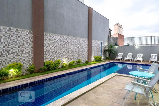 Área comum - Piscina de apartamento para alugar com 1 quarto, 34m² em Penha de França, São Paulo