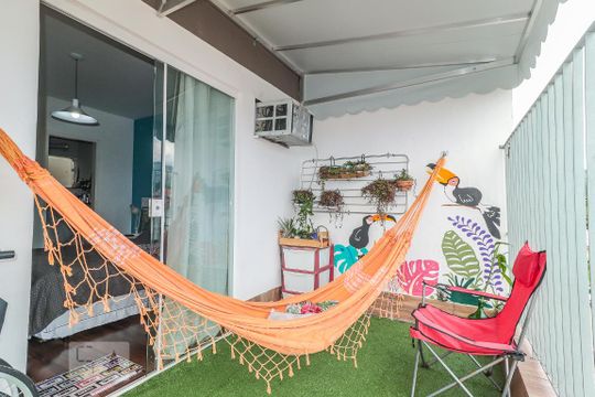 Varanda do Quarto 2 - Suíte de apartamento à venda com 2 quartos, 120m² em Pechincha, Rio de Janeiro