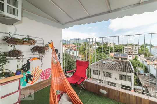 Varanda do Quarto 2 - Suíte de apartamento à venda com 2 quartos, 120m² em Pechincha, Rio de Janeiro