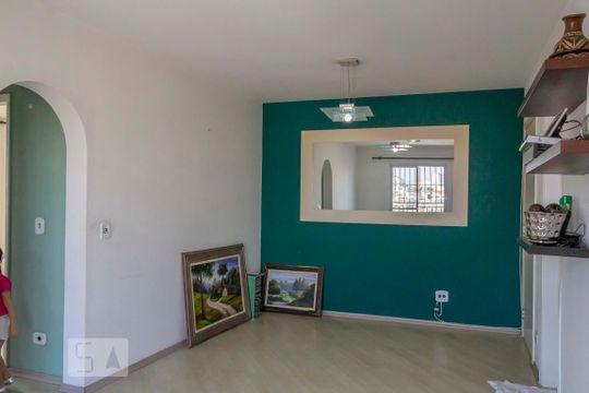 Sala de apartamento para alugar com 2 quartos, 68m² em Jardim Oriental, São Paulo
