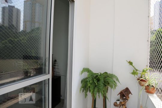 Varanda da Sala de apartamento para alugar com 2 quartos, 60m² em Chácara Agrindus, Taboão da Serra