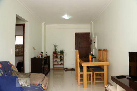Sala de apartamento para alugar com 2 quartos, 60m² em Chácara Agrindus, Taboão da Serra