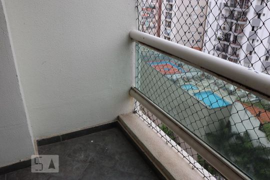 Varanda da Sala de apartamento à venda com 2 quartos, 60m² em Bosque da Saúde, São Paulo