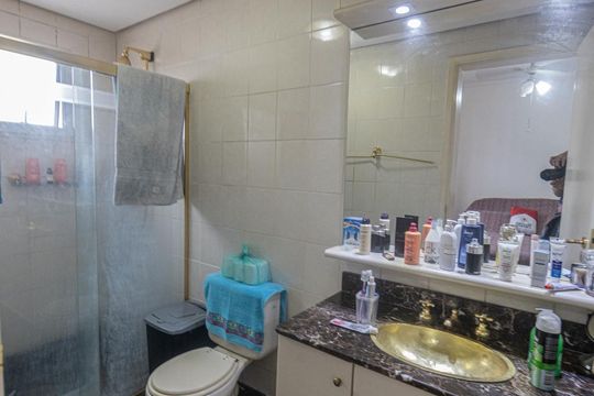 Banheiro Quarto 3 de apartamento à venda com 3 quartos, 108m² em Chácara Santo Antônio (zona Leste), São Paulo