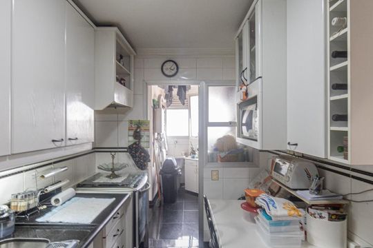 Cozinha de apartamento à venda com 3 quartos, 108m² em Chácara Santo Antônio (zona Leste), São Paulo