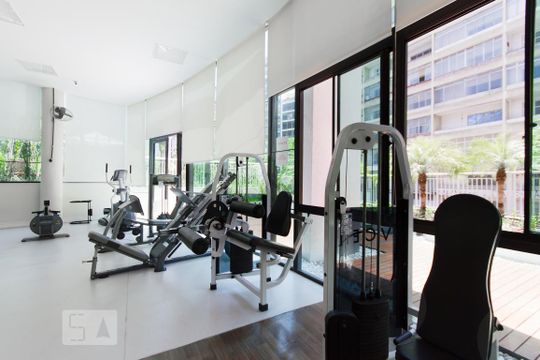 Área comum - Academia de apartamento para alugar com 1 quarto, 48m² em Centro, São Paulo
