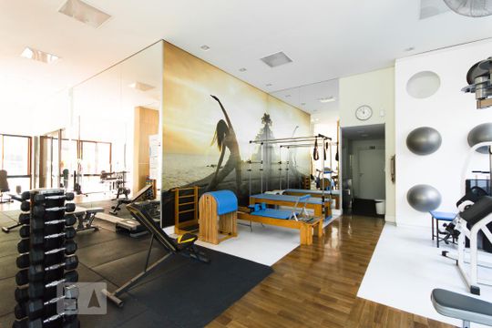 Área comum - Academia de apartamento para alugar com 1 quarto, 48m² em Centro, São Paulo
