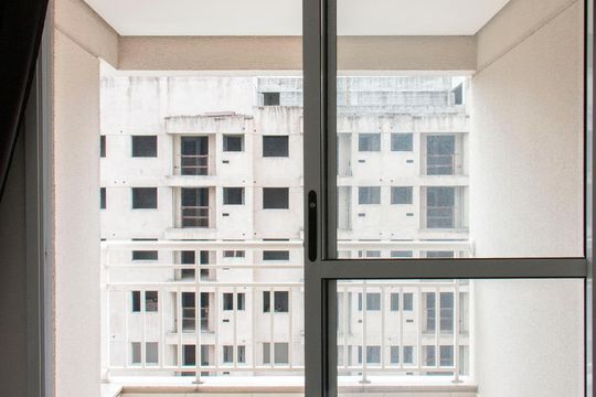 Varanda
 de apartamento à venda com 2 quartos, 59m² em Barra Funda, São Paulo